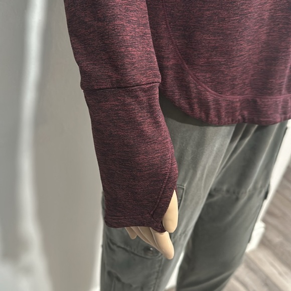 Athleta Top with thumb cutouts and hood - Picture 6 of 9